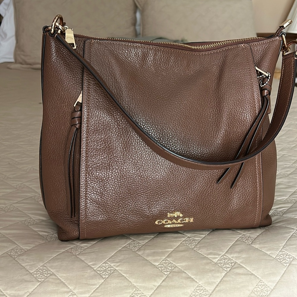 Beautiful golden brown Coach purse